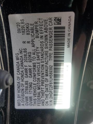 Photo 11 VIN: 2HGFC2F61LH589392 - HONDA CIVIC LX 