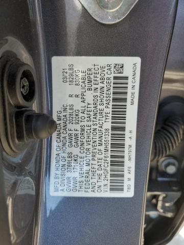 Photo 11 VIN: 2HGFC2F61MH551338 - HONDA CIVIC LX 