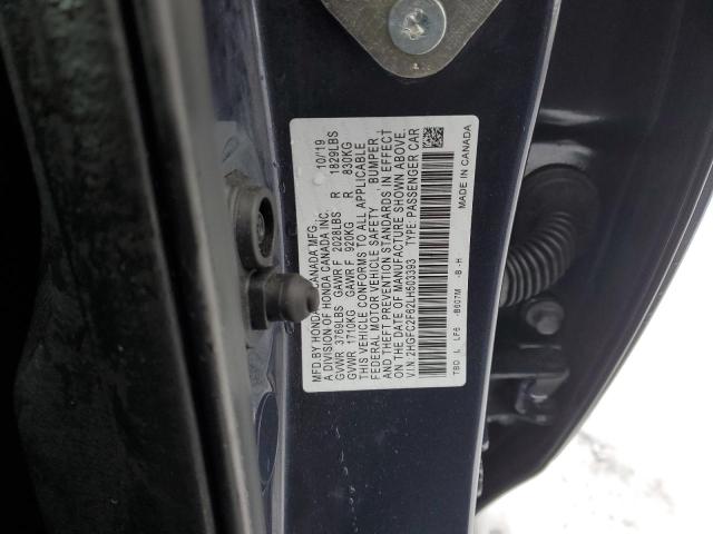 Photo 11 VIN: 2HGFC2F62LH503393 - HONDA CIVIC LX 