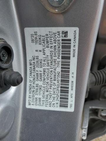 Photo 11 VIN: 2HGFC2F62LH573542 - HONDA CIVIC LX 