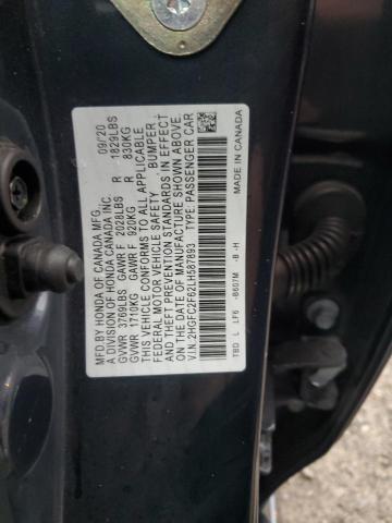 Photo 11 VIN: 2HGFC2F62LH587893 - HONDA CIVIC LX 