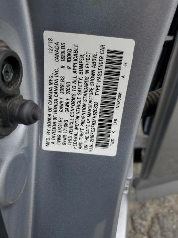 Photo 11 VIN: 2HGFC2F63KH520802 - HONDA CIVIC 