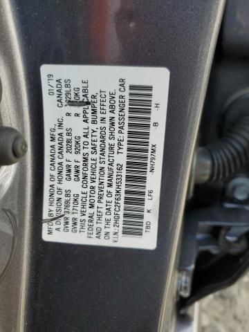 Photo 11 VIN: 2HGFC2F63KH533162 - HONDA CIVIC LX 