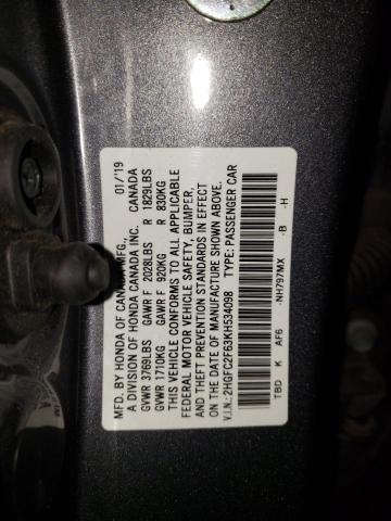 Photo 11 VIN: 2HGFC2F63KH534098 - HONDA CIVIC LX 