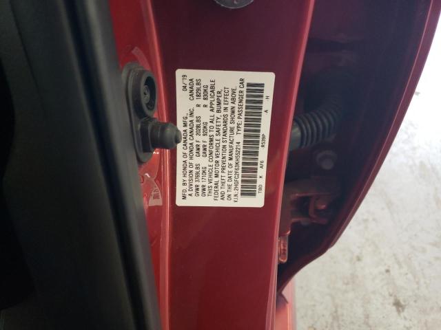 Photo 12 VIN: 2HGFC2F63KH552214 - HONDA CIVIC 