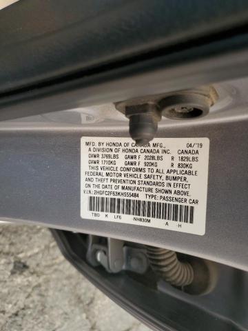 Photo 11 VIN: 2HGFC2F63KH555484 - HONDA CIVIC LX 