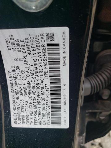 Photo 11 VIN: 2HGFC2F63LH564977 - HONDA CIVIC LX 