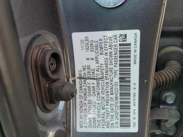 Photo 11 VIN: 2HGFC2F63MH523153 - HONDA CIVIC LX 