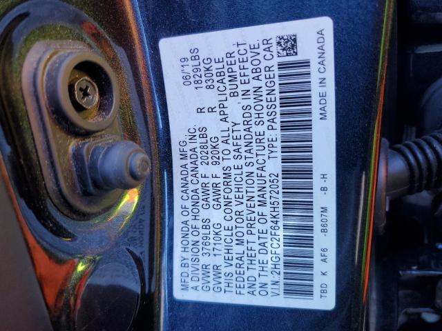 Photo 11 VIN: 2HGFC2F64KH572052 - HONDA CIVIC LX 