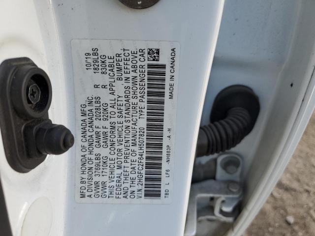 Photo 11 VIN: 2HGFC2F64LH507820 - HONDA CIVIC LX 