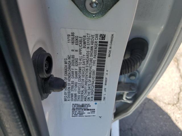 Photo 12 VIN: 2HGFC2F64LH515867 - HONDA CIVIC LX 