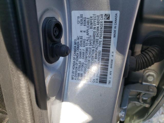 Photo 9 VIN: 2HGFC2F64LH523063 - HONDA CIVIC LX 