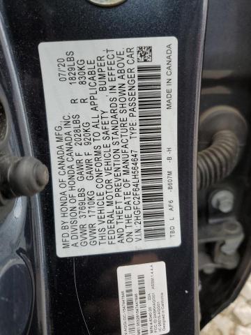 Photo 11 VIN: 2HGFC2F64LH564647 - HONDA CIVIC LX 