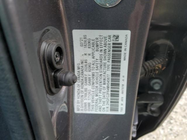 Photo 12 VIN: 2HGFC2F64MH545677 - HONDA CIVIC LX 