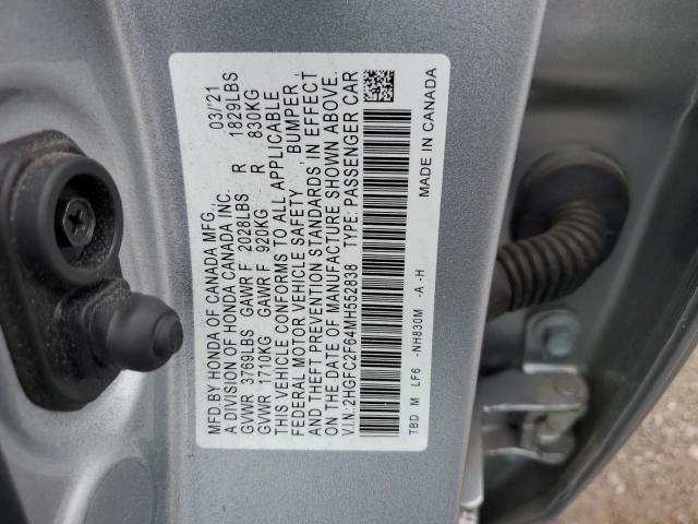 Photo 11 VIN: 2HGFC2F64MH552838 - HONDA CIVIC LX 