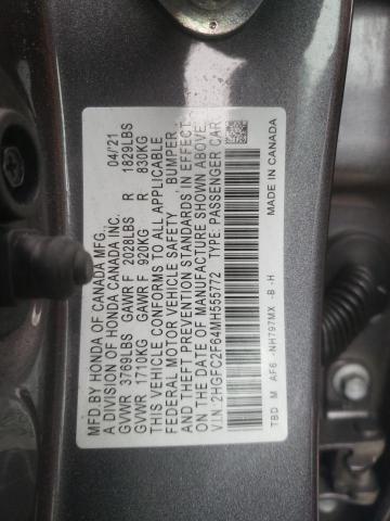 Photo 11 VIN: 2HGFC2F64MH555772 - HONDA CIVIC LX 