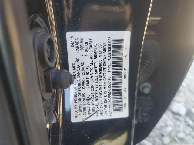 Photo 11 VIN: 2HGFC2F65KH556183 - HONDA CIVIC LX 