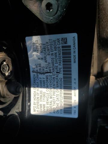 Photo 11 VIN: 2HGFC2F65KH580242 - HONDA CIVIC LX 