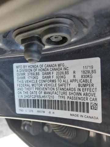 Photo 12 VIN: 2HGFC2F65LH517210 - HONDA CIVIC LX 