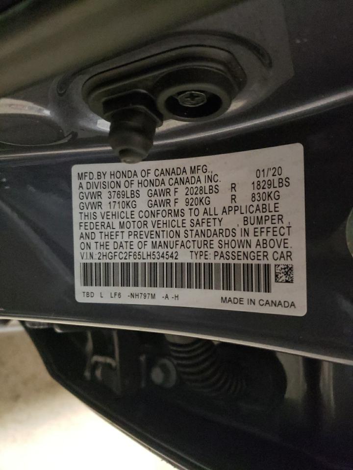 Photo 11 VIN: 2HGFC2F65LH534542 - HONDA CIVIC 