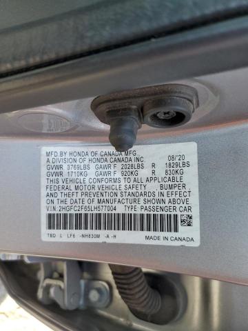 Photo 11 VIN: 2HGFC2F65LH577004 - HONDA CIVIC LX 