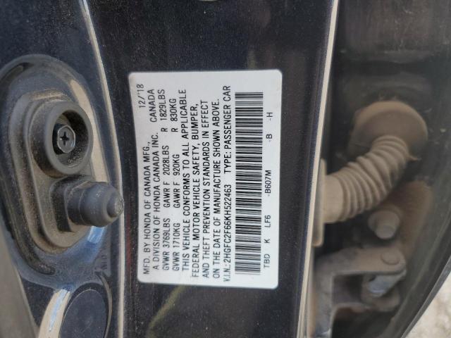 Photo 11 VIN: 2HGFC2F66KH522463 - HONDA CIVIC 