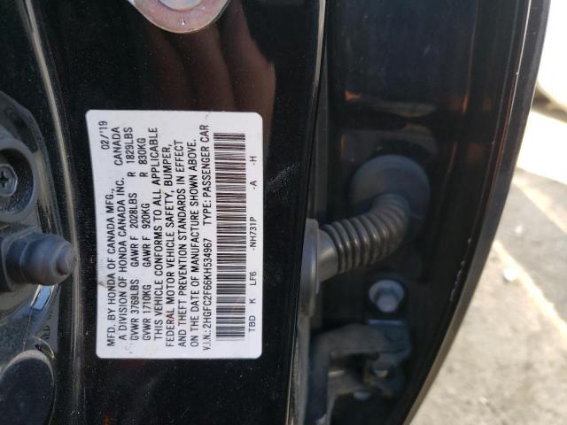 Photo 11 VIN: 2HGFC2F66KH534967 - HONDA CIVIC LX 