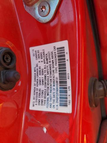 Photo 11 VIN: 2HGFC2F66KH538131 - HONDA CIVIC LX 