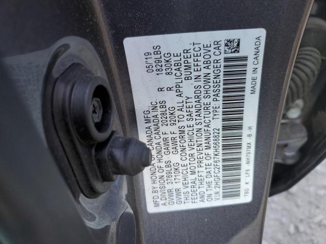 Photo 11 VIN: 2HGFC2F67KH568822 - HONDA CIVIC 