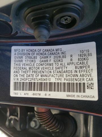 Photo 11 VIN: 2HGFC2F67LH504510 - HONDA CIVIC 