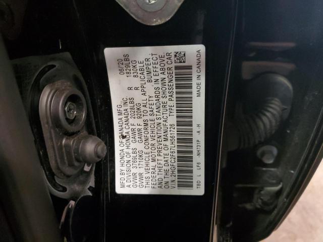 Photo 11 VIN: 2HGFC2F67LH561726 - HONDA CIVIC LX 