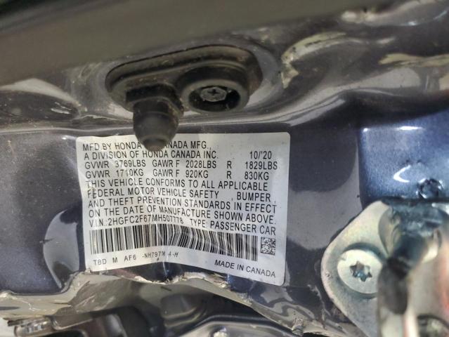 Photo 11 VIN: 2HGFC2F67MH507778 - HONDA CIVIC LX 