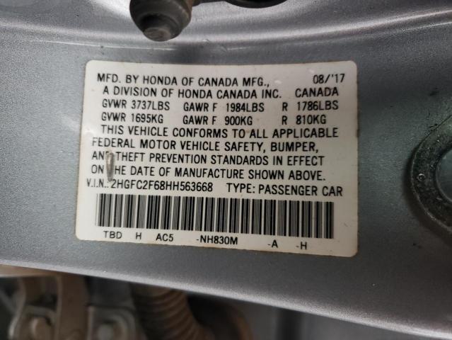 Photo 11 VIN: 2HGFC2F68HH563668 - HONDA CIVIC LX 