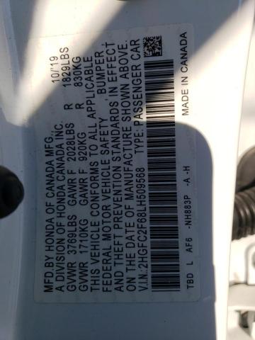 Photo 11 VIN: 2HGFC2F68LH509568 - HONDA CIVIC LX 