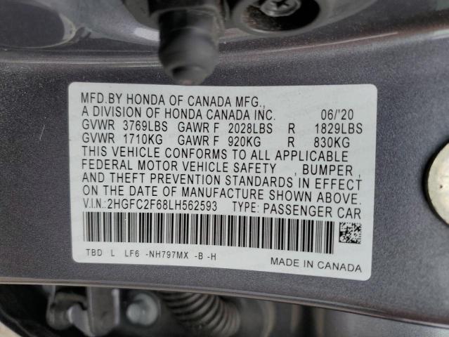 Photo 11 VIN: 2HGFC2F68LH562593 - HONDA CIVIC 