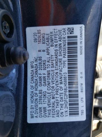 Photo 11 VIN: 2HGFC2F68LH588613 - HONDA CIVIC LX 