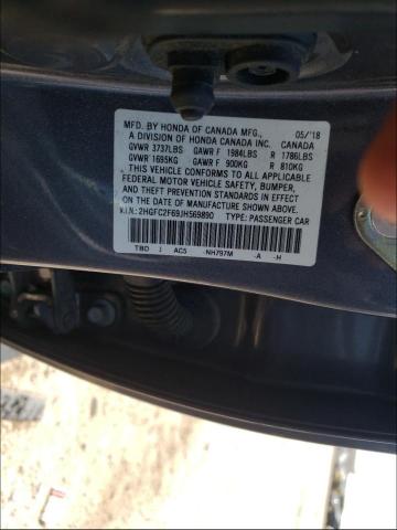 Photo 9 VIN: 2HGFC2F69JH569890 - HONDA CIVIC LX 