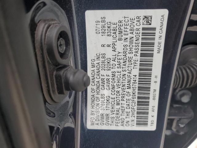 Photo 11 VIN: 2HGFC2F69KH578414 - HONDA CIVIC LX 