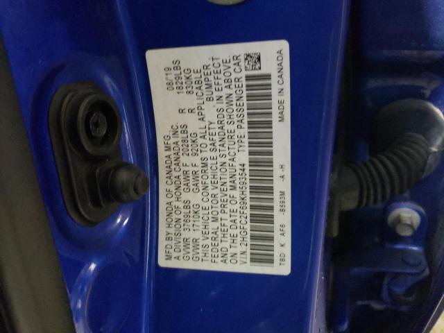 Photo 11 VIN: 2HGFC2F69KH593544 - HONDA CIVIC LX 