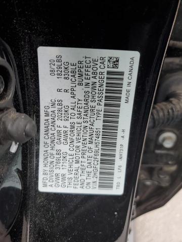 Photo 11 VIN: 2HGFC2F69LH574851 - HONDA CIVIC LX 