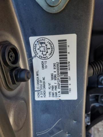 Photo 11 VIN: 2HGFC2F70GH000962 - HONDA CIVIC EX 