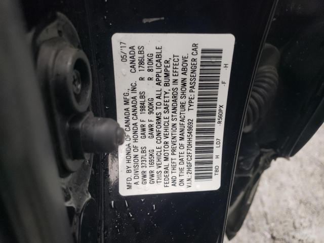 Photo 12 VIN: 2HGFC2F70HH549692 - HONDA CIVIC 