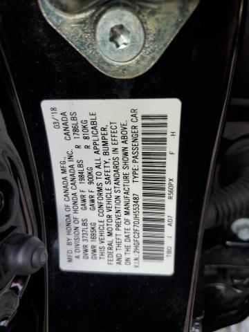 Photo 11 VIN: 2HGFC2F70JH553487 - HONDA CIVIC 