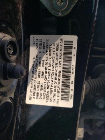 Photo 11 VIN: 2HGFC2F71HH554948 - HONDA CIVIC 