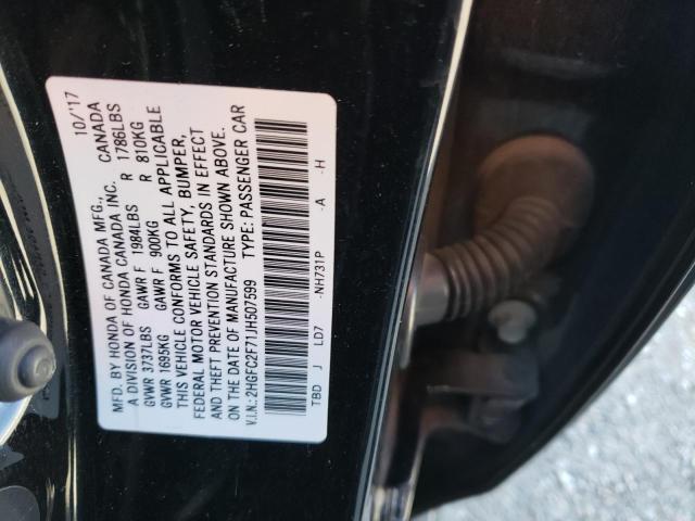 Photo 11 VIN: 2HGFC2F71JH507599 - HONDA CIVIC 