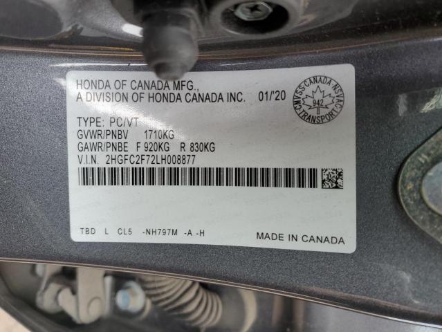 Photo 11 VIN: 2HGFC2F72LH008877 - HONDA CIVIC 