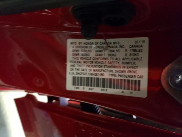 Photo 11 VIN: 2HGFC2F73GH561480 - HONDA CIVIC 