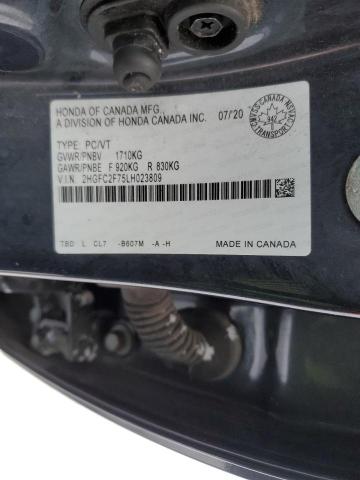 Photo 12 VIN: 2HGFC2F75LH023809 - HONDA CIVIC 