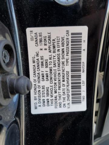 Photo 12 VIN: 2HGFC2F76JH545202 - HONDA CIVIC EX 