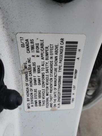 Photo 11 VIN: 2HGFC2F77HH528466 - HONDA CIVIC EX 